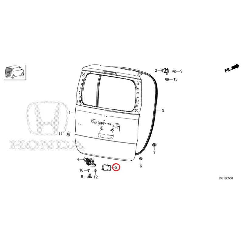 [NEW] JDM HONDA N-BOX JOY JF6 2025 Tailgate GENUINE OEM - Image 9