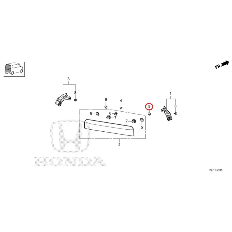 [NEW] JDM HONDA N-BOX JOY JF6 2025 Tailgate Garnish GENUINE OEM - Image 10