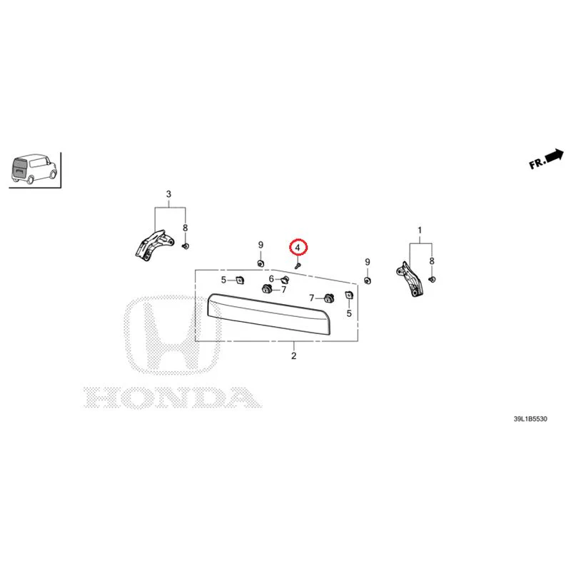 [NEW] JDM HONDA N-BOX JOY JF6 2025 Tailgate Garnish GENUINE OEM - Image 5