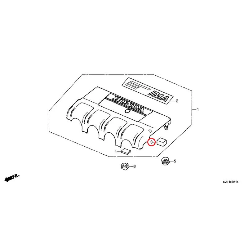 [NEW] JDM HONDA CR-Z ZF1 2012 Engine Cover GENUINE OEM - Image 4