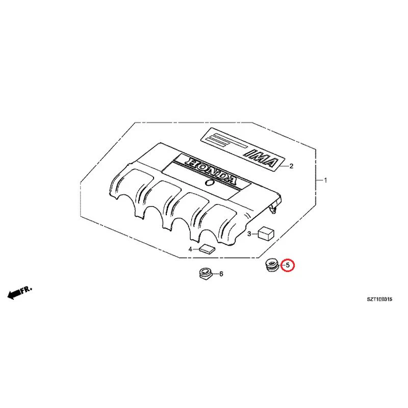 [NEW] JDM HONDA CR-Z ZF1 2012 Engine Cover GENUINE OEM - Image 6