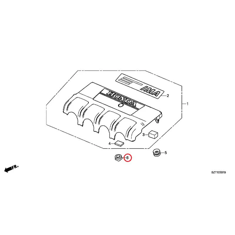 [NEW] JDM HONDA CR-Z ZF1 2012 Engine Cover GENUINE OEM - Image 7
