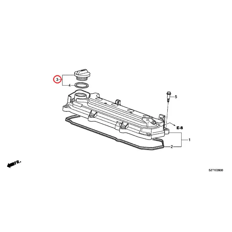 [NEW] JDM HONDA CR-Z ZF1 2012 Cylinder head cover GENUINE OEM - Image 4