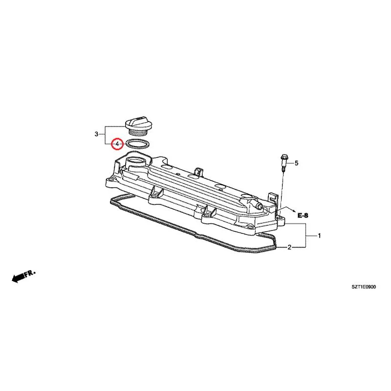 [NEW] JDM HONDA CR-Z ZF1 2012 Cylinder head cover GENUINE OEM - Image 5