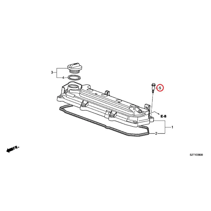 [NEW] JDM HONDA CR-Z ZF1 2012 Cylinder head cover GENUINE OEM - Image 6