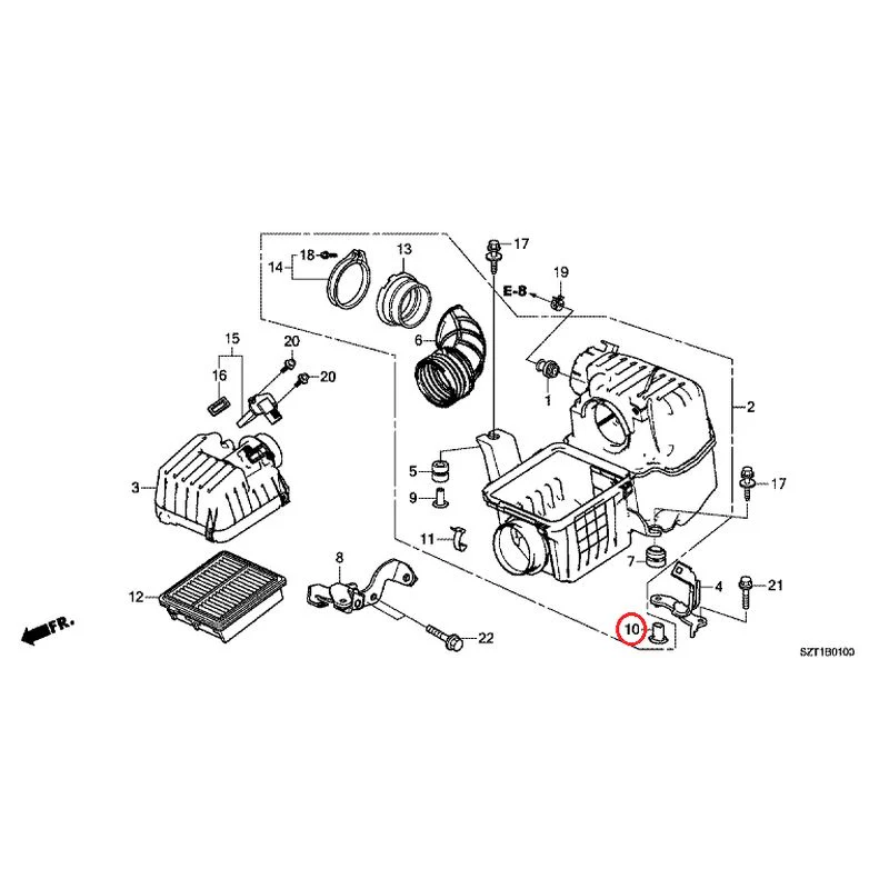 [NEW] JDM HONDA CR-Z ZF1 2012 Air Cleaner GENUINE OEM - Image 11
