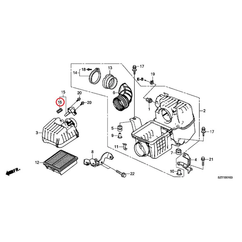 [NEW] JDM HONDA CR-Z ZF1 2012 Air Cleaner GENUINE OEM - Image 18