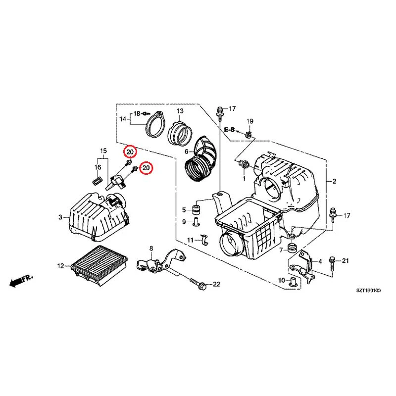 [NEW] JDM HONDA CR-Z ZF1 2012 Air Cleaner GENUINE OEM - Image 22