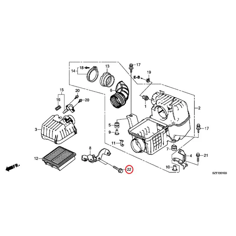 [NEW] JDM HONDA CR-Z ZF1 2012 Air Cleaner GENUINE OEM - Image 23