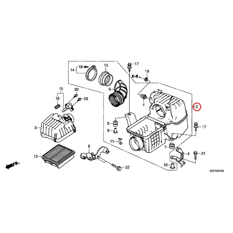 [NEW] JDM HONDA CR-Z ZF1 2012 Air Cleaner GENUINE OEM - Image 3