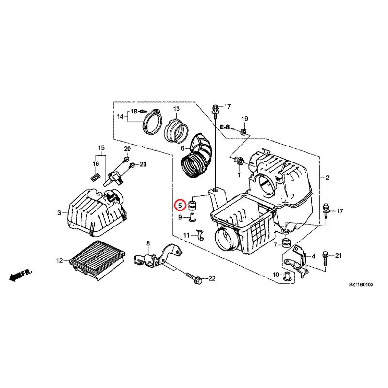 [NEW] JDM HONDA CR-Z ZF1 2012 Air Cleaner GENUINE OEM - Image 6