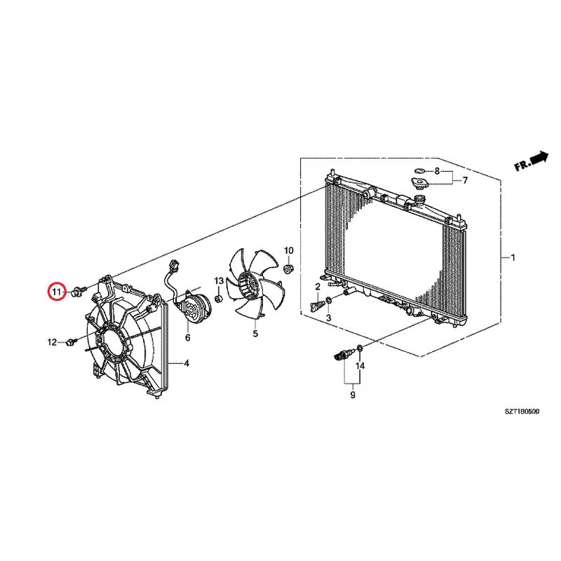 [NEW] JDM HONDA CR-Z ZF1 2012 Radiator (T.RAD) GENUINE OEM - Image 12