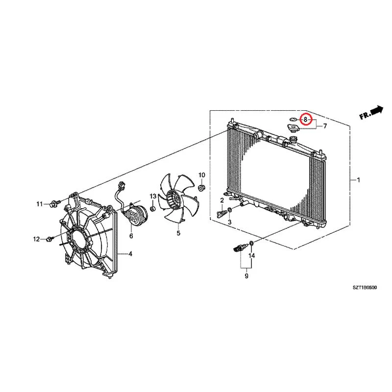 [NEW] JDM HONDA CR-Z ZF1 2012 Radiator (T.RAD) GENUINE OEM - Image 9