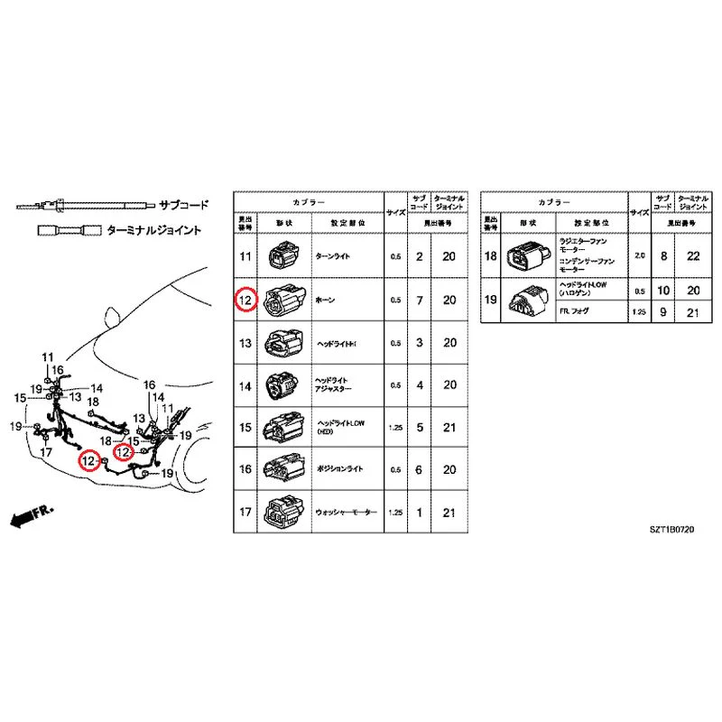 [NEW] JDM HONDA CR-Z ZF1 2012 Electrical Connector (Front) GENUINE OEM - Image 12