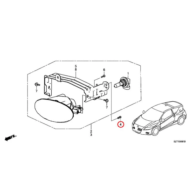 [NEW] JDM HONDA CR-Z ZF1 2012 Fog Lights GENUINE OEM - Image 5