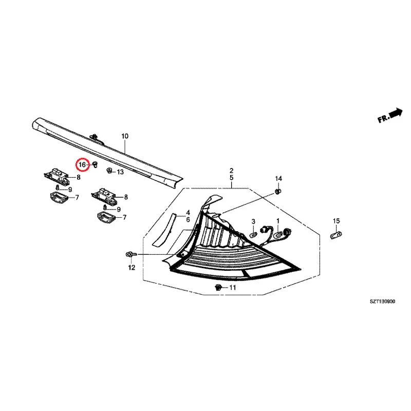 [NEW] JDM HONDA CR-Z ZF1 2012 Tail Lights/License Lights GENUINE OEM - Image 18
