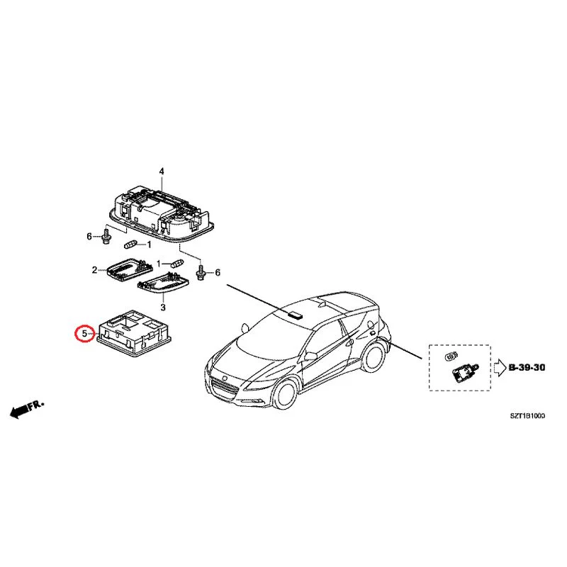 [NEW] JDM HONDA CR-Z ZF1 2012 Interior Lights GENUINE OEM - Image 8