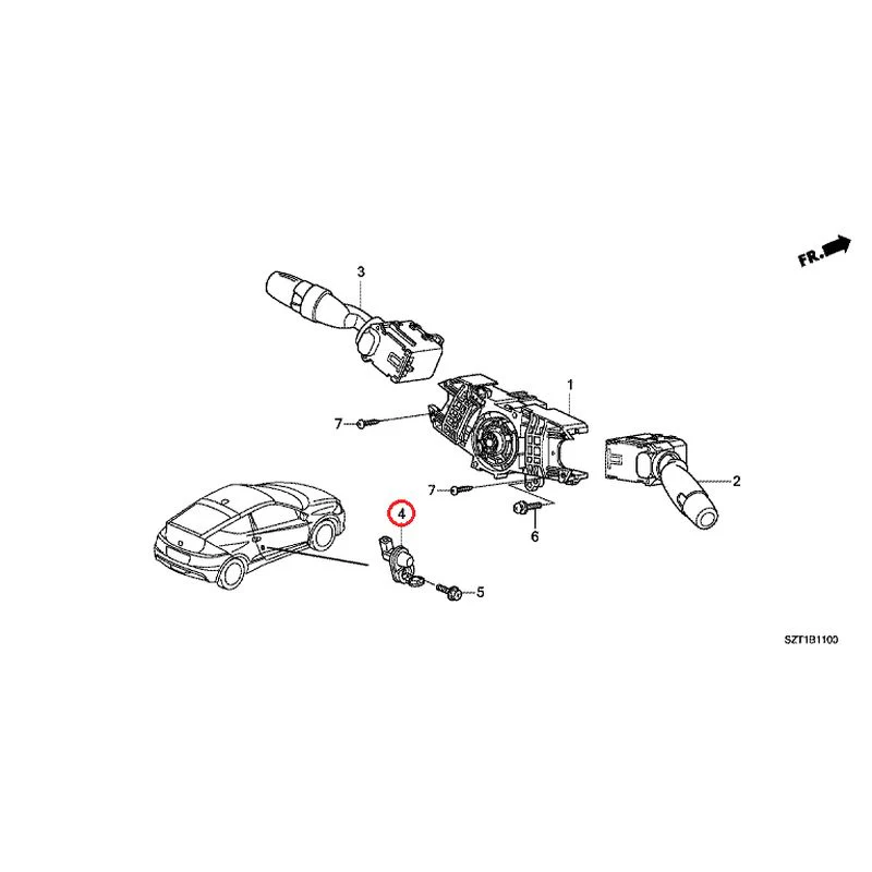 [NEW] JDM HONDA CR-Z ZF1 2012 Combination Switches GENUINE OEM - Image 5
