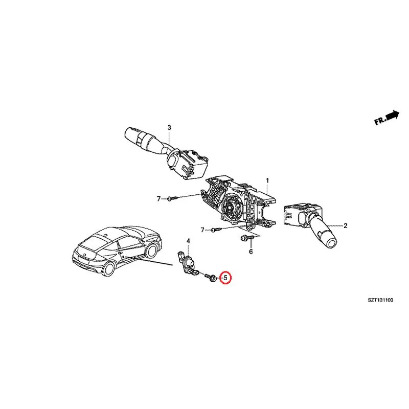 [NEW] JDM HONDA CR-Z ZF1 2012 Combination Switches GENUINE OEM - Image 6