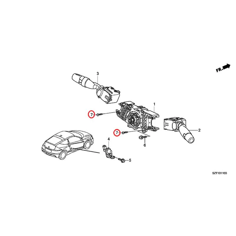 [NEW] JDM HONDA CR-Z ZF1 2012 Combination Switches GENUINE OEM - Image 8