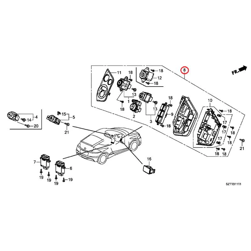[NEW] JDM HONDA CR-Z ZF1 2012 Switches GENUINE OEM - Image 10