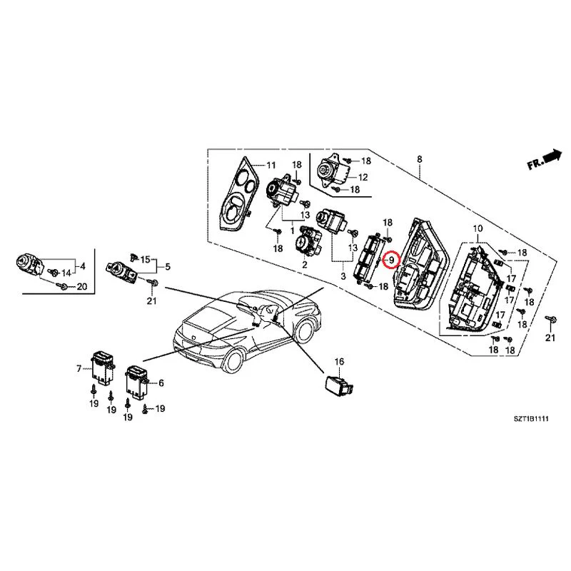 [NEW] JDM HONDA CR-Z ZF1 2012 Switches GENUINE OEM - Image 11