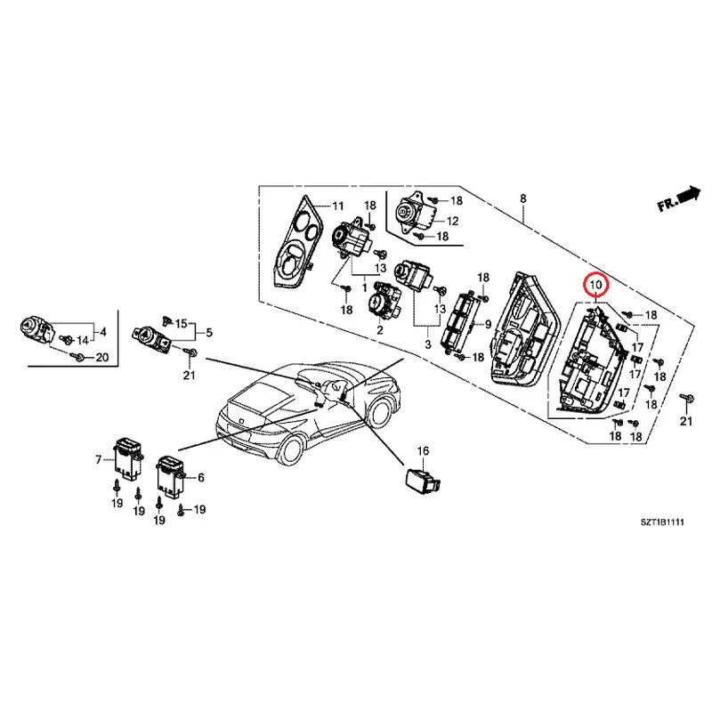 [NEW] JDM HONDA CR-Z ZF1 2012 Switches GENUINE OEM - Image 12