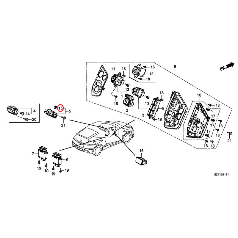 [NEW] JDM HONDA CR-Z ZF1 2012 Switches GENUINE OEM - Image 16