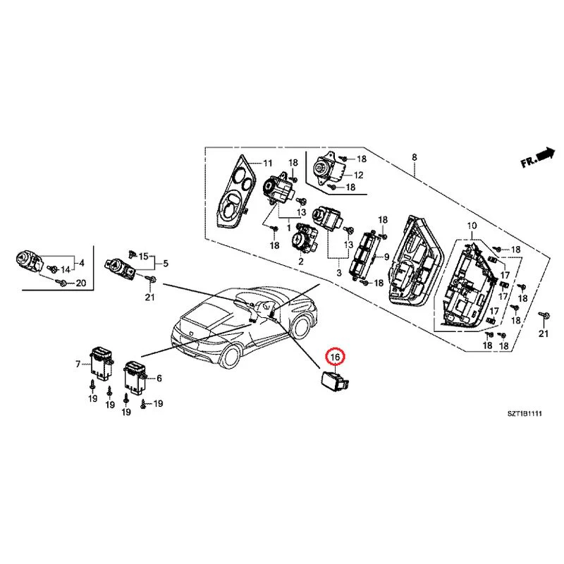 [NEW] JDM HONDA CR-Z ZF1 2012 Switches GENUINE OEM - Image 17