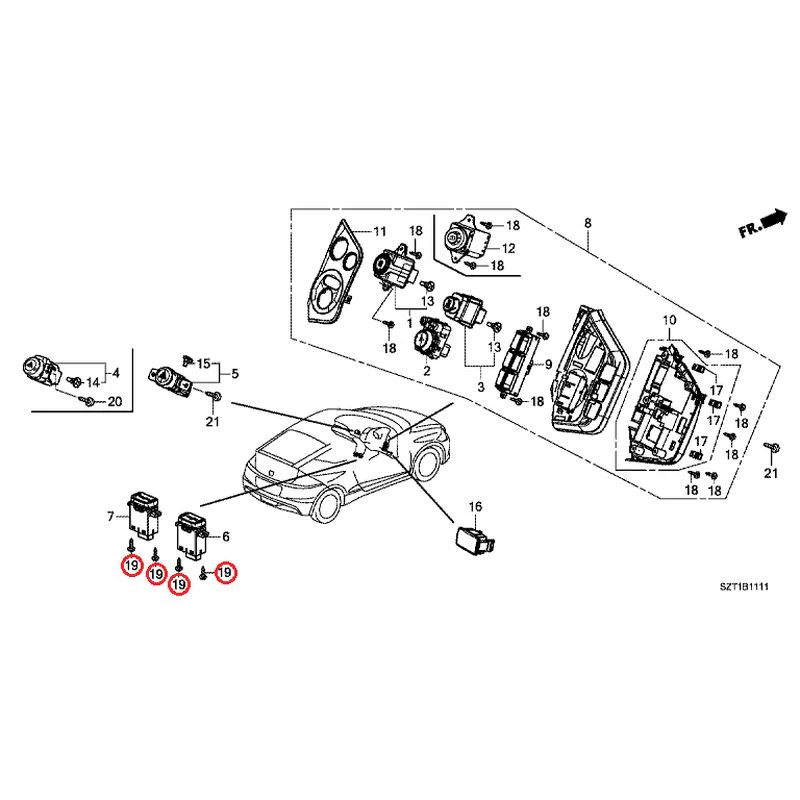 [NEW] JDM HONDA CR-Z ZF1 2012 Switches GENUINE OEM - Image 21