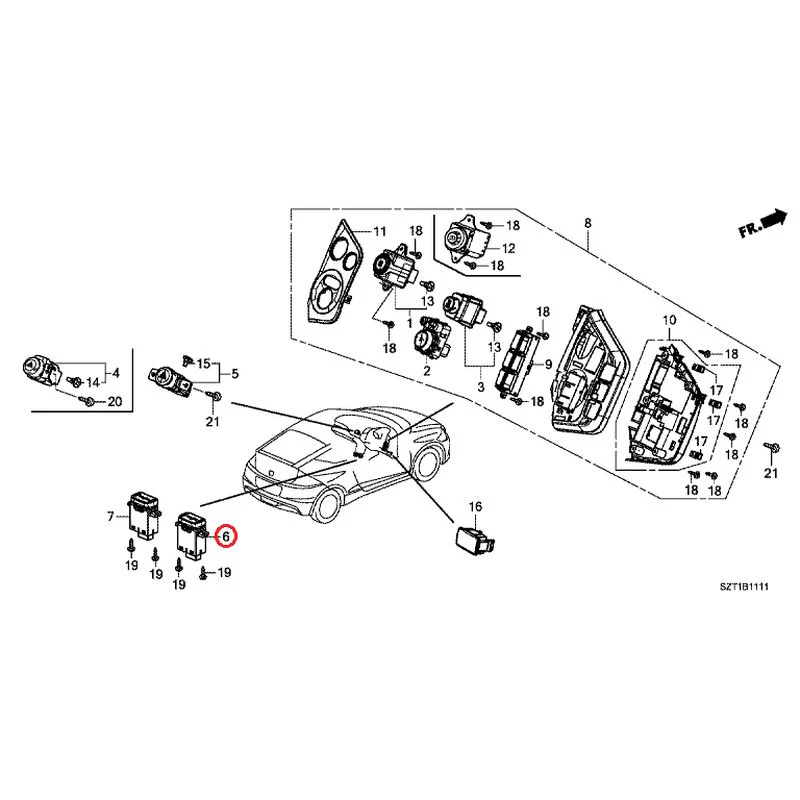 [NEW] JDM HONDA CR-Z ZF1 2012 Switches GENUINE OEM - Image 7