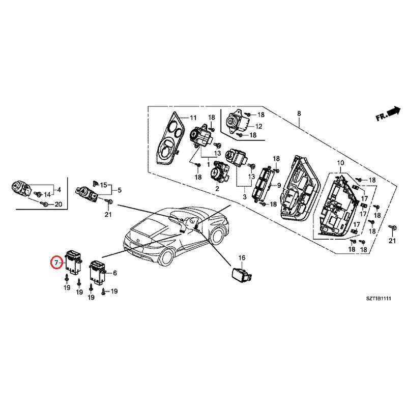 [NEW] JDM HONDA CR-Z ZF1 2012 Switches GENUINE OEM - Image 8