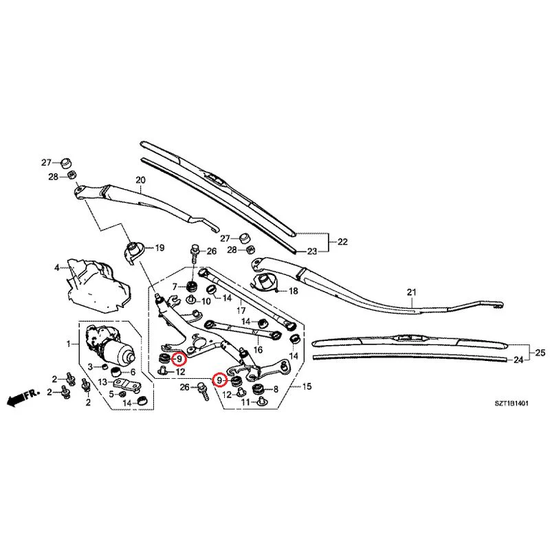 [NEW] JDM HONDA CR-Z ZF1 2012 Front Windshield Wiper GENUINE OEM - Image 10