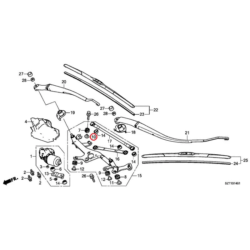 [NEW] JDM HONDA CR-Z ZF1 2012 Front Windshield Wiper GENUINE OEM - Image 11