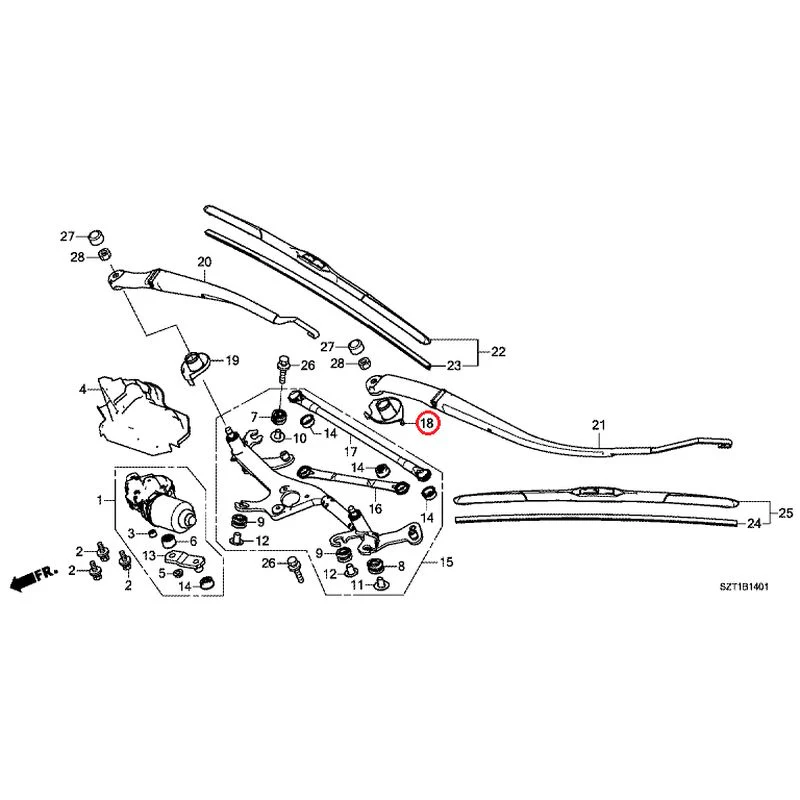 [NEW] JDM HONDA CR-Z ZF1 2012 Front Windshield Wiper GENUINE OEM - Image 19