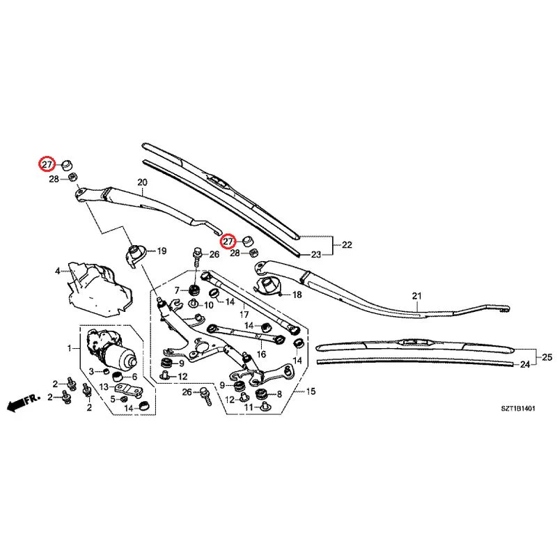 [NEW] JDM HONDA CR-Z ZF1 2012 Front Windshield Wiper GENUINE OEM - Image 29