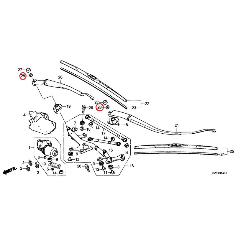 [NEW] JDM HONDA CR-Z ZF1 2012 Front Windshield Wiper GENUINE OEM - Image 30