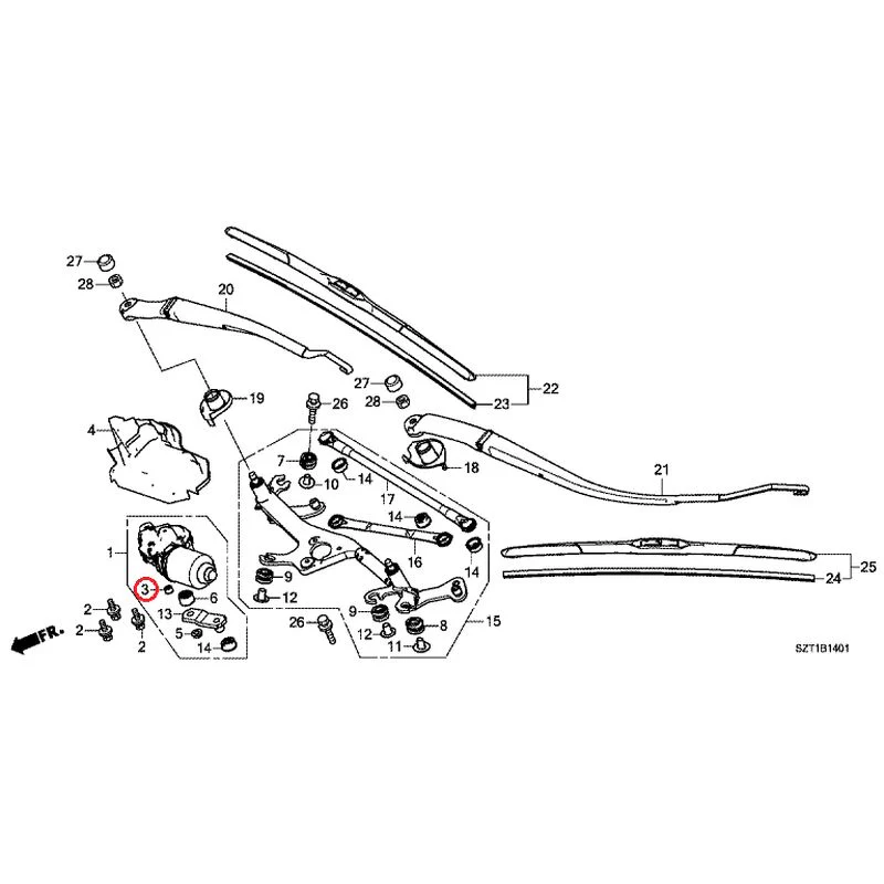 [NEW] JDM HONDA CR-Z ZF1 2012 Front Windshield Wiper GENUINE OEM - Image 4