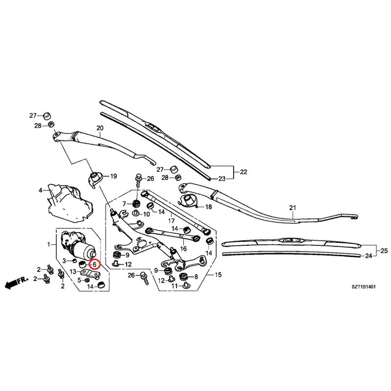 [NEW] JDM HONDA CR-Z ZF1 2012 Front Windshield Wiper GENUINE OEM - Image 7
