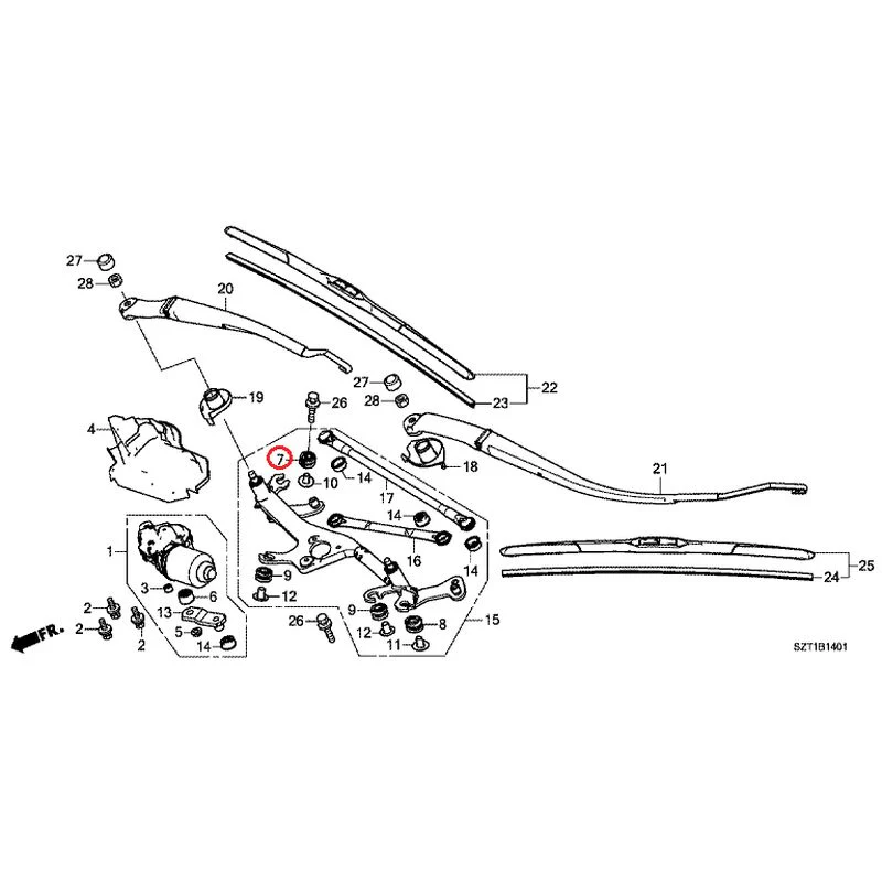 [NEW] JDM HONDA CR-Z ZF1 2012 Front Windshield Wiper GENUINE OEM - Image 8