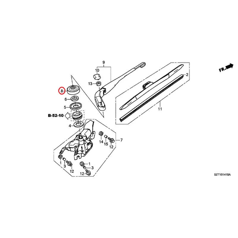 [NEW] JDM HONDA CR-Z ZF1 2012 Rear Windshield Wiper GENUINE OEM - Image 11