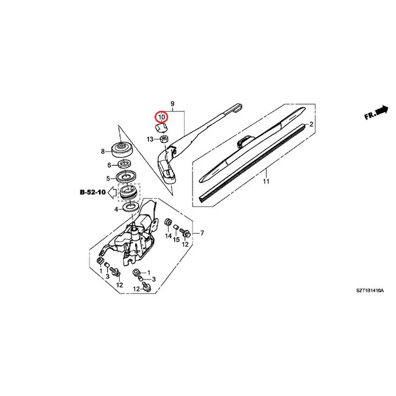 [NEW] JDM HONDA CR-Z ZF1 2012 Rear Windshield Wiper GENUINE OEM - Image 12