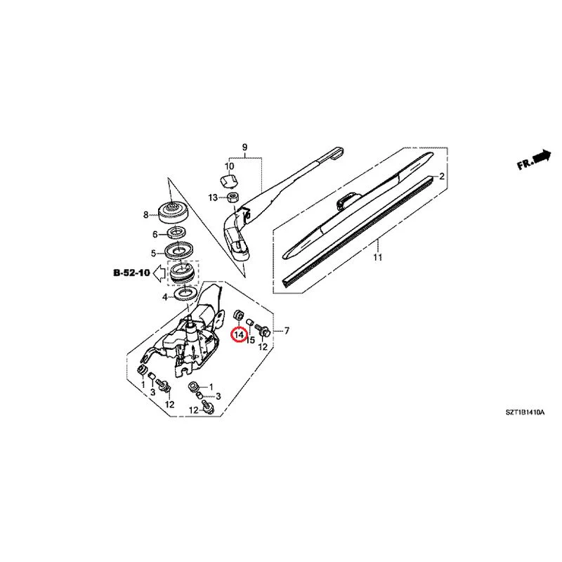 [NEW] JDM HONDA CR-Z ZF1 2012 Rear Windshield Wiper GENUINE OEM - Image 18