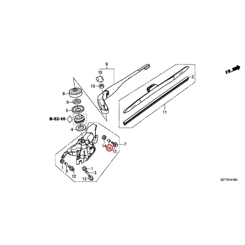 [NEW] JDM HONDA CR-Z ZF1 2012 Rear Windshield Wiper GENUINE OEM - Image 19
