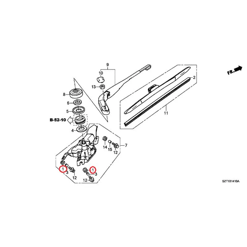 [NEW] JDM HONDA CR-Z ZF1 2012 Rear Windshield Wiper GENUINE OEM - Image 2