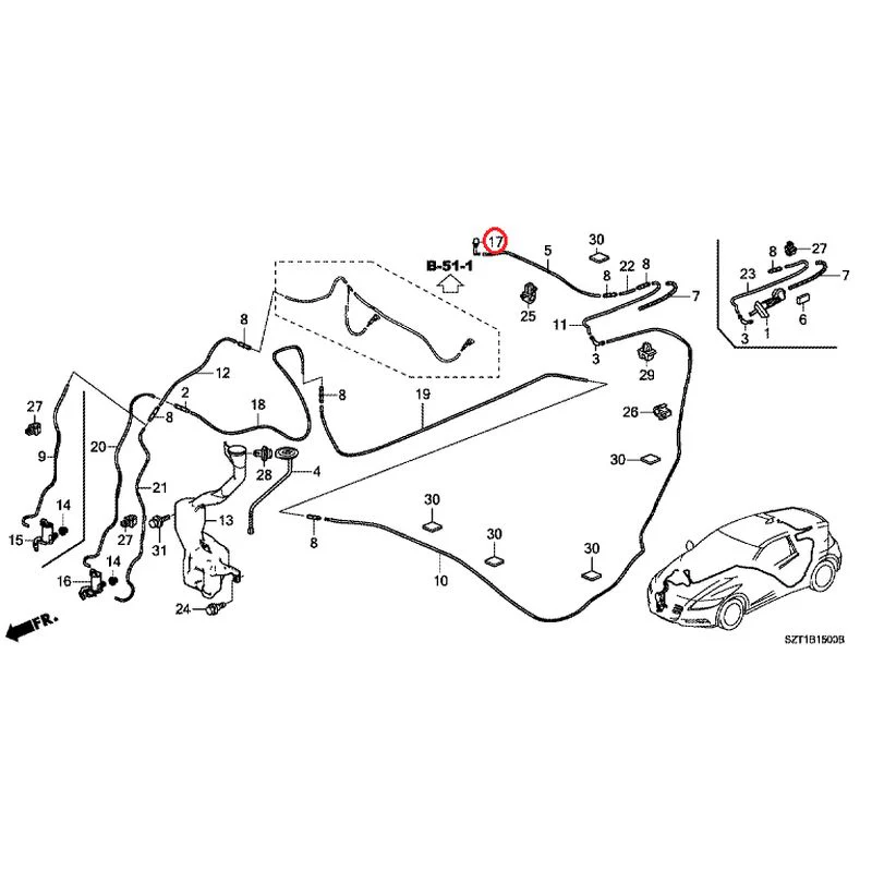 [NEW] JDM HONDA CR-Z ZF1 2012 Windshield Washer GENUINE OEM - Image 23