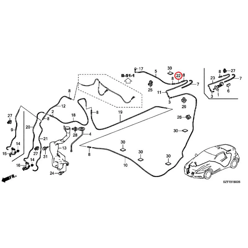 [NEW] JDM HONDA CR-Z ZF1 2012 Windshield Washer GENUINE OEM - Image 31
