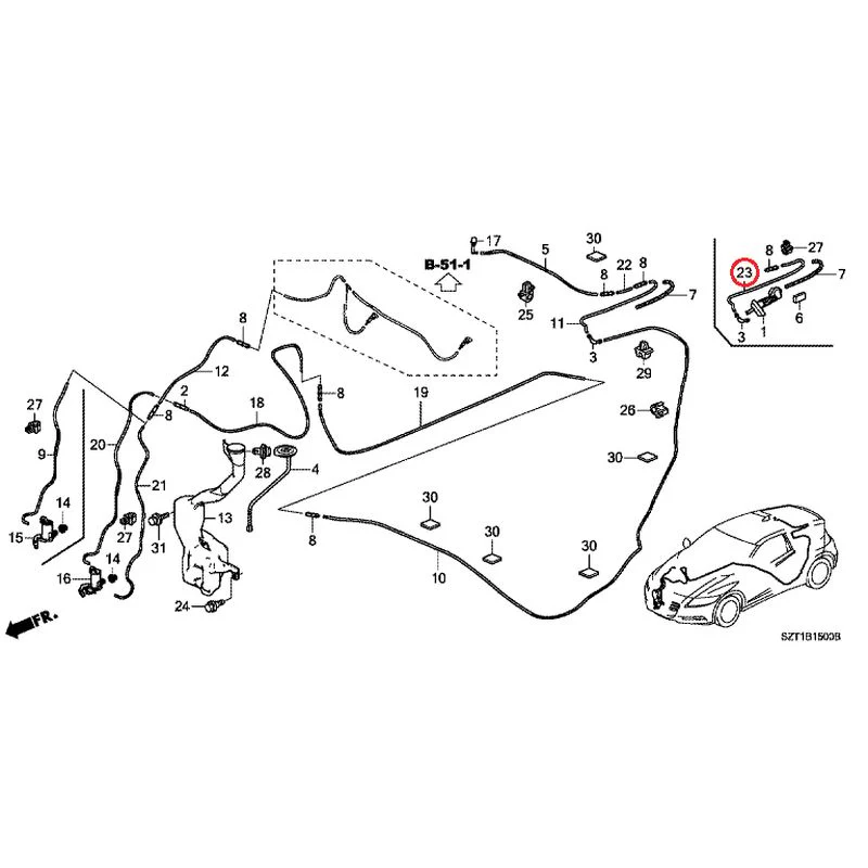 [NEW] JDM HONDA CR-Z ZF1 2012 Windshield Washer GENUINE OEM - Image 32