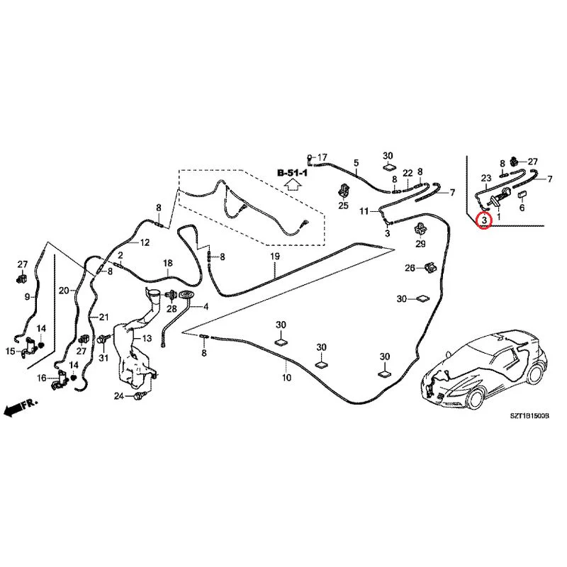 [NEW] JDM HONDA CR-Z ZF1 2012 Windshield Washer GENUINE OEM - Image 4
