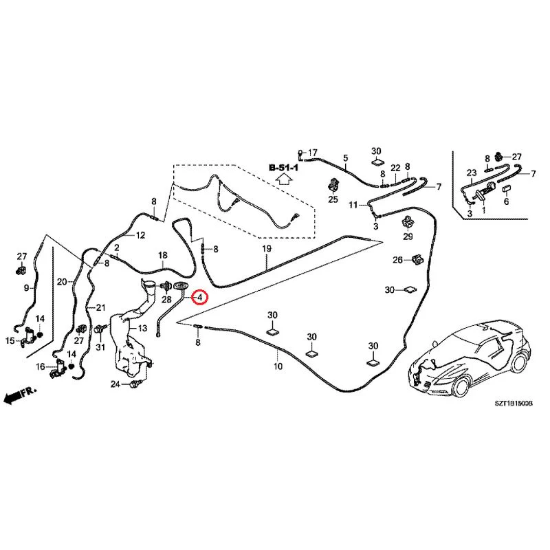 [NEW] JDM HONDA CR-Z ZF1 2012 Windshield Washer GENUINE OEM - Image 5